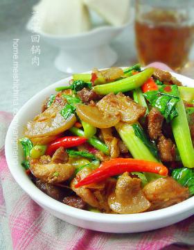 菜薹回锅肉