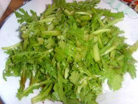 老醋辣根茼蒿