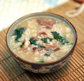 枸杞猪杂粥