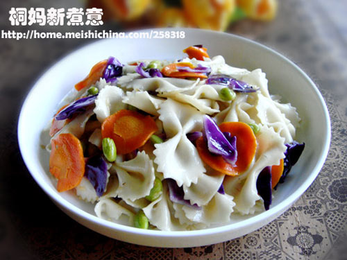 彩蔬蝴蝶面的做