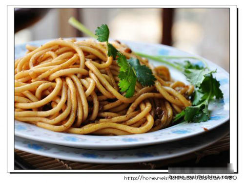 肉泥炒QQ面的做法