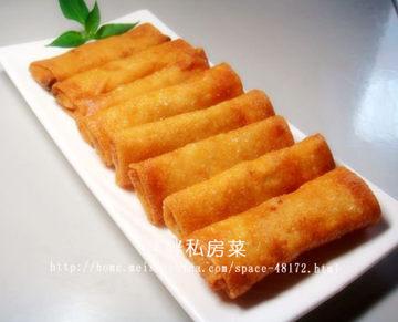 炸鸡丝春卷